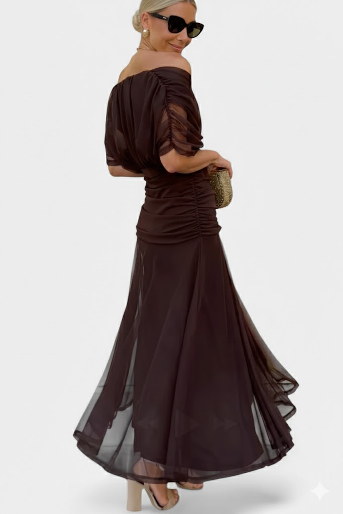 Victoria - Long Floral V-Neck Dress