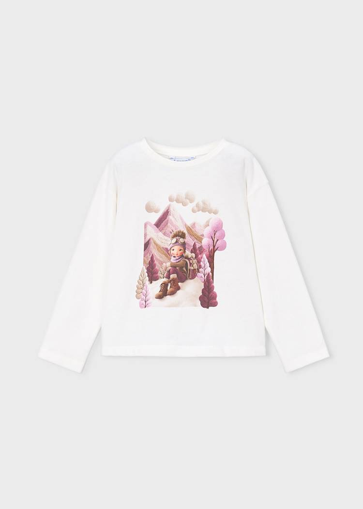 Girls' Cotton Floral Printed Top & Trousers Set