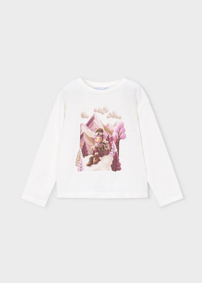 Girls' Cotton Floral Printed Top & Trousers Set