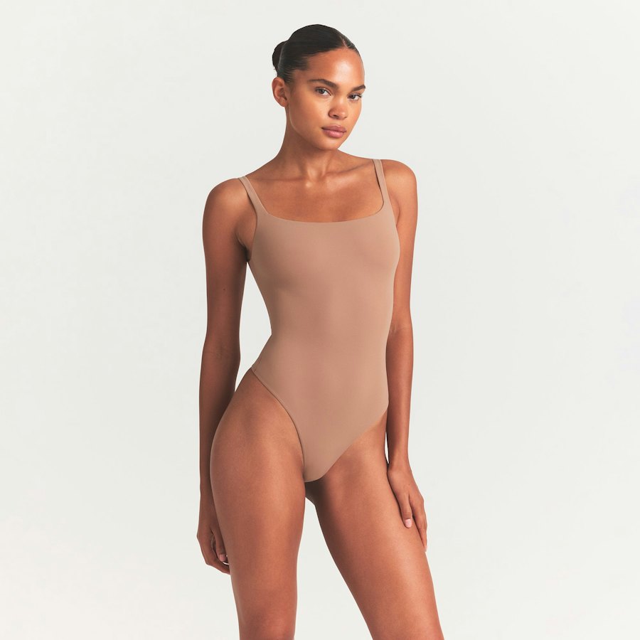 square neck bodysuit