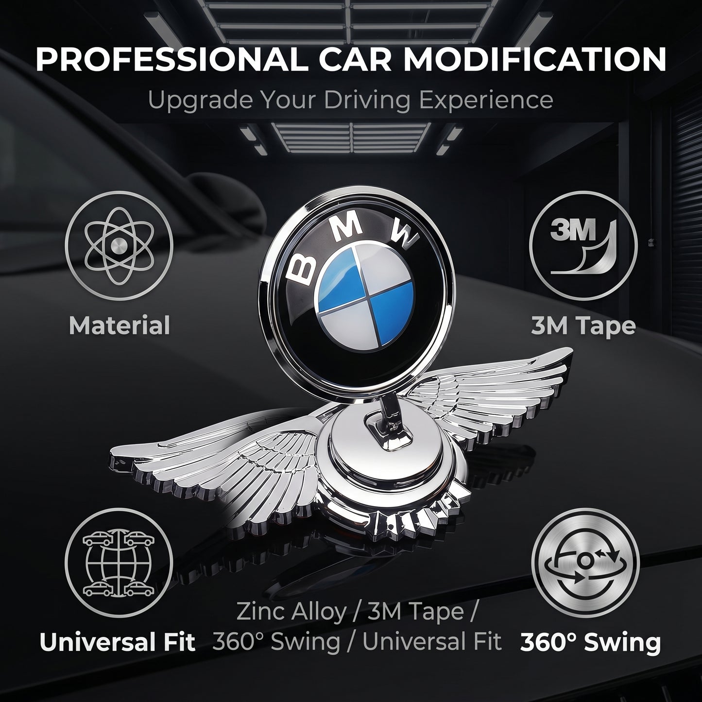 Car Modification Decoration Engine Hood Logo