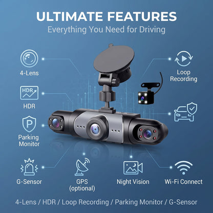 🎁LAST DAY 49% OFF🔥Full View Car Dashcam System