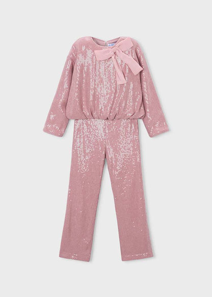 Girls' Cotton Floral Printed Top & Trousers Set