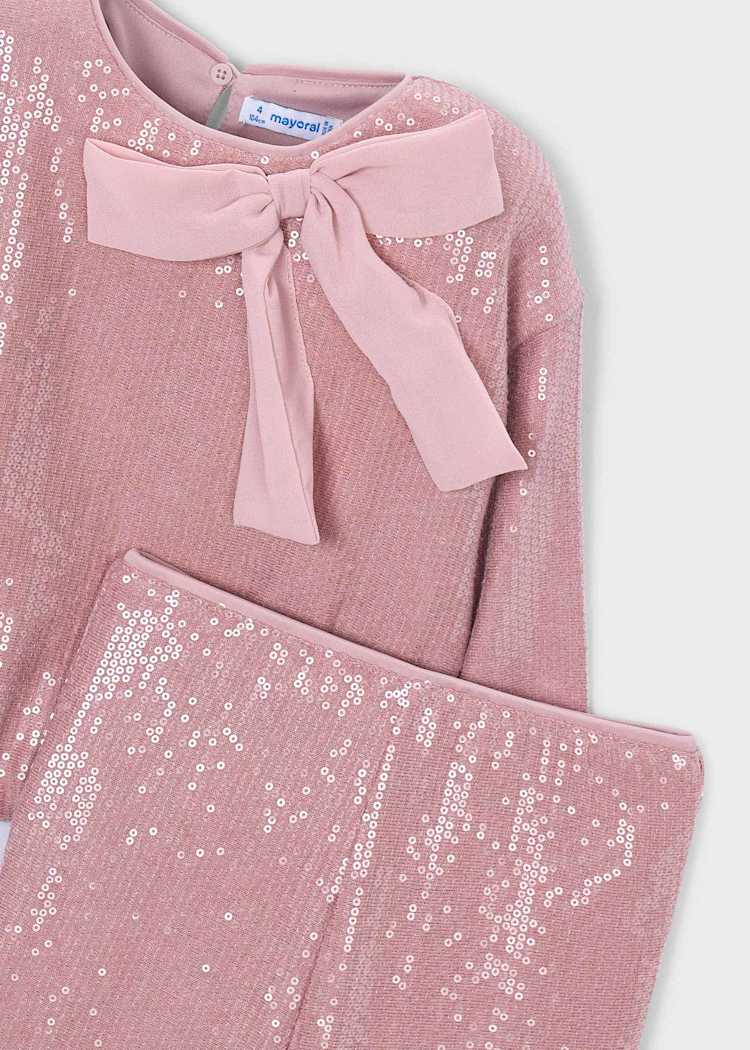Girls' Cotton Floral Printed Top & Trousers Set