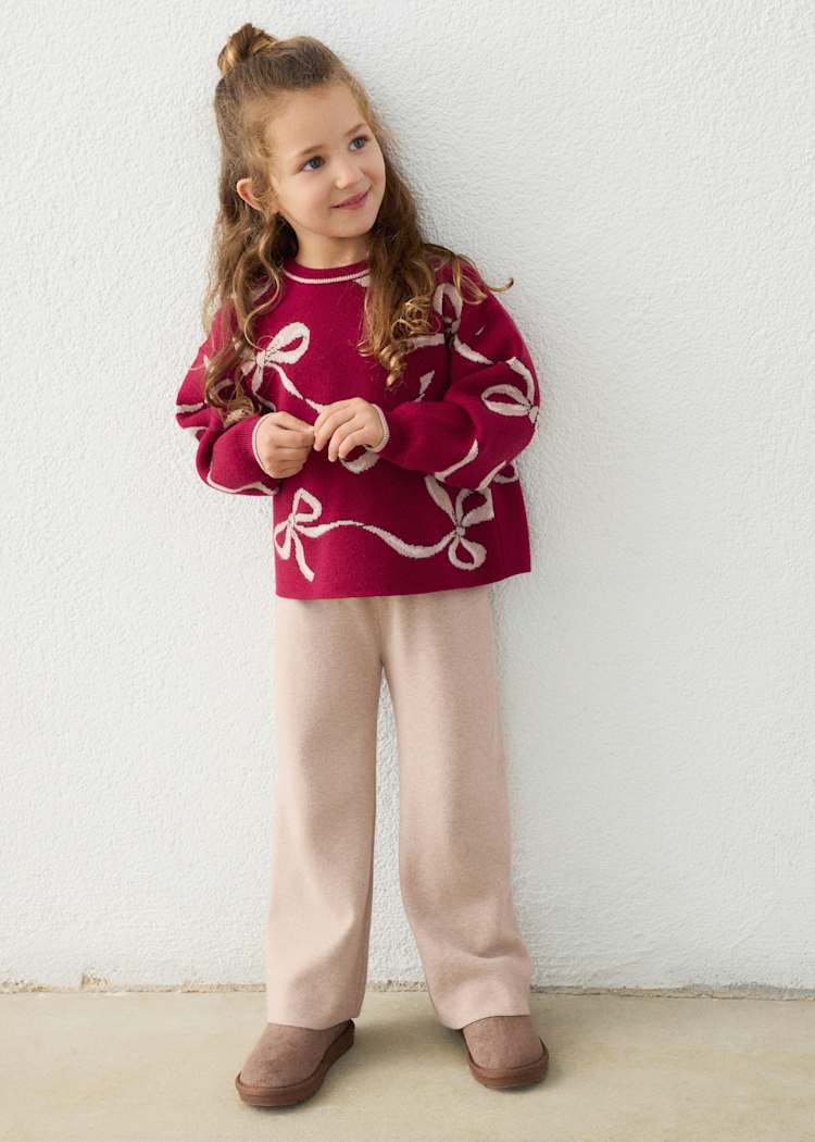 Girls' Cotton Floral Printed Top & Trousers Set