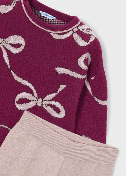 Girls' Cotton Floral Printed Top & Trousers Set