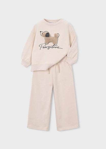 Girls' Cotton Floral Printed Top & Trousers Set