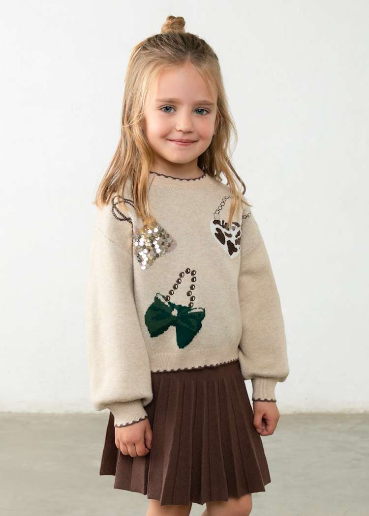 Girls' Cotton Floral Printed Top & Trousers Set
