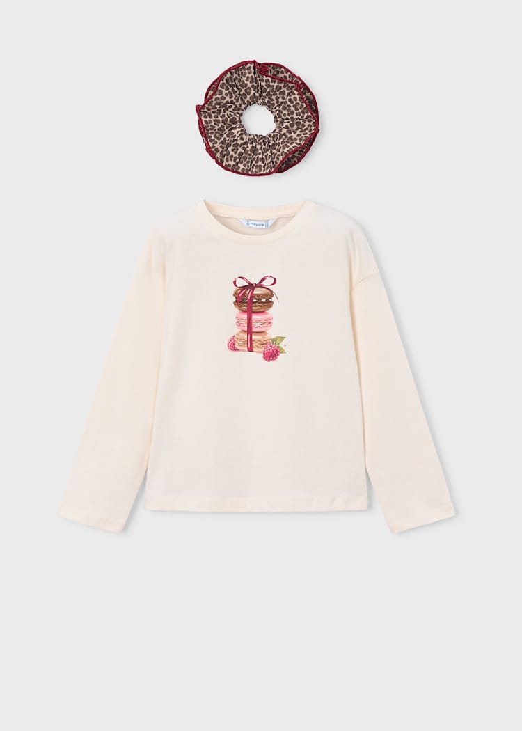 Girls' Cotton Floral Printed T-Shirt