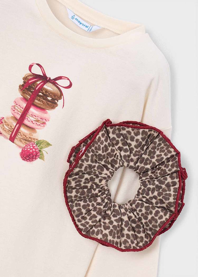Girls' Cotton Floral Printed T-Shirt