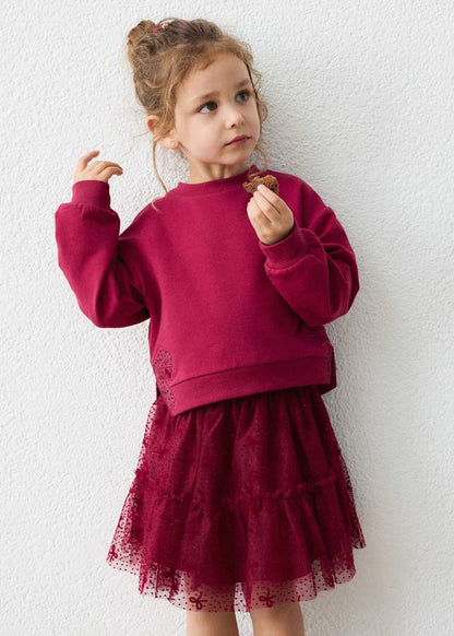Girls' Cotton Floral Printed Top & Trousers Set