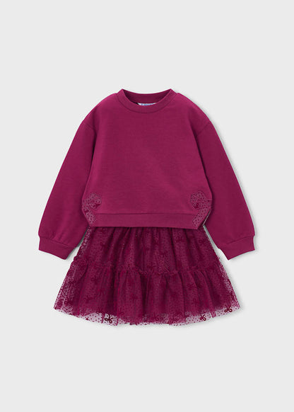 Girls' Cotton Floral Printed Top & Trousers Set