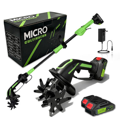 2-IN-1 Cordless Tiller & Cultivator with Extension Pole