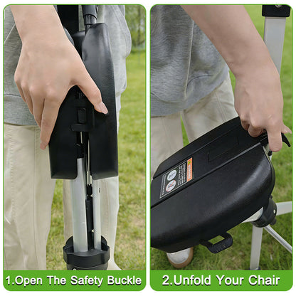 2-IN-1 Folding Walking Stick with Seat