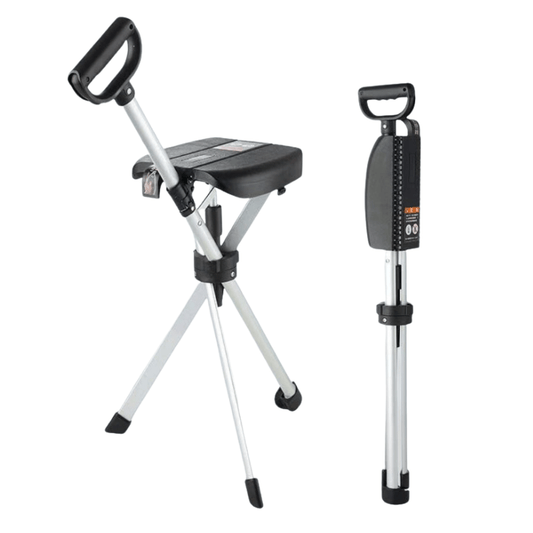 2-IN-1 Folding Walking Stick with Seat